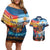 Custom Spain and Argentina Football Couples Matching Off Shoulder Short Dress and Hawaiian Shirt Finalissima Make History Together LT9 - Wonder Print Shop