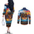 Custom Spain and Argentina Football Couples Matching Off The Shoulder Long Sleeve Dress and Long Sleeve Button Shirt Finalissima Make History Together