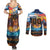 Custom Spain and Argentina Football Couples Matching Summer Maxi Dress and Long Sleeve Button Shirt Finalissima Make History Together LT9 - Wonder Print Shop
