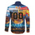 Custom Spain and Argentina Football Family Matching Long Sleeve Bodycon Dress and Hawaiian Shirt Finalissima Make History Together LT9 - Wonder Print Shop