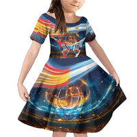 Custom Spain and Argentina Football Family Matching Mermaid Dress and Hawaiian Shirt Finalissima Make History Together LT9 - Wonder Print Shop