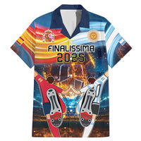 Custom Spain and Argentina Football Family Matching Mermaid Dress and Hawaiian Shirt Finalissima Make History Together LT9 - Wonder Print Shop