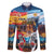 Custom Spain and Argentina Football Family Matching Off The Shoulder Long Sleeve Dress and Hawaiian Shirt Finalissima Make History Together - Wonder Print Shop