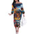 Custom Spain and Argentina Football Family Matching Off The Shoulder Long Sleeve Dress and Hawaiian Shirt Finalissima Make History Together - Wonder Print Shop