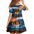 Custom Spain and Argentina Football Family Matching Short Sleeve Bodycon Dress and Hawaiian Shirt Finalissima Make History Together - Wonder Print Shop