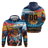 Custom Spain and Argentina Football Hoodie Finalissima Make History Together - Wonder Print Shop