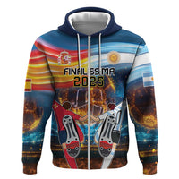 Custom Spain and Argentina Football Hoodie Finalissima Make History Together - Wonder Print Shop