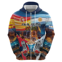 Custom Spain and Argentina Football Hoodie Finalissima Make History Together - Wonder Print Shop