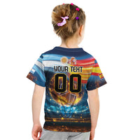 Custom Spain and Argentina Football Kid T Shirt Finalissima Make History Together - Wonder Print Shop