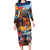 Custom Spain and Argentina Football Long Sleeve Bodycon Dress Finalissima Make History Together - Wonder Print Shop