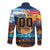 Custom Spain and Argentina Football Long Sleeve Button Shirt Finalissima Make History Together - Wonder Print Shop