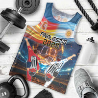 Custom Spain and Argentina Football Men Tank Top Finalissima Make History Together - Wonder Print Shop