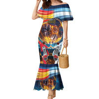 Custom Spain and Argentina Football Mermaid Dress Finalissima Make History Together - Wonder Print Shop