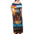 Custom Spain and Argentina Football Off Shoulder Maxi Dress Finalissima Make History Together - Wonder Print Shop