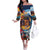 Custom Spain and Argentina Football Off The Shoulder Long Sleeve Dress Finalissima Make History Together - Wonder Print Shop