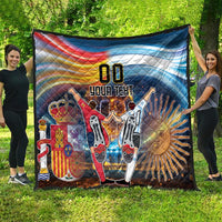 Custom Spain and Argentina Football Quilt Finalissima Make History Together - Wonder Print Shop