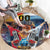 Custom Spain and Argentina Football Round Carpet Finalissima Make History Together