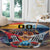 Custom Spain and Argentina Football Round Carpet Finalissima Make History Together