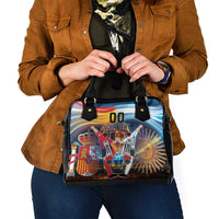 Custom Spain and Argentina Football Shoulder Handbag Finalissima Make History Together