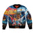 Custom Spain and Argentina Football Sleeve Zip Bomber Jacket Finalissima Make History Together - Wonder Print Shop