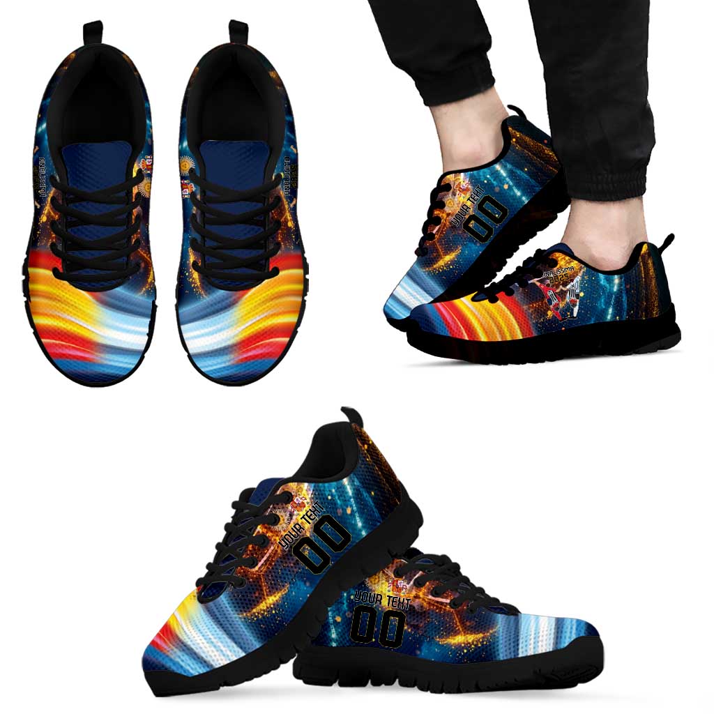 Custom Spain and Argentina Football Sneakers Finalissima Make History Together - Wonder Print Shop