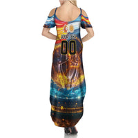 Custom Spain and Argentina Football Summer Maxi Dress Finalissima Make History Together - Wonder Print Shop