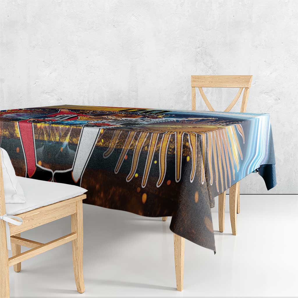Custom Spain and Argentina Football Tablecloth Finalissima Make History Together - Wonder Print Shop