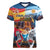 Custom Spain and Argentina Football Women V-Neck T-Shirt Finalissima Make History Together - Wonder Print Shop