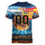 Custom Spain and Argentina Football Women V-Neck T-Shirt Finalissima Make History Together - Wonder Print Shop