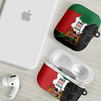 Kenya 254 AirPods Case Kenyan Flag Map Double Lion Shield - Wonder Print Shop