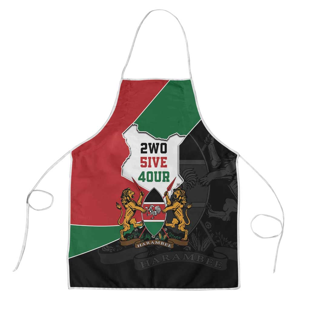 Kenya 254 Apron Kenyan Flag Map Double Lion Shield - Wonder Print Shop