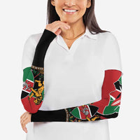 Kenya 254 Arm Sleeves Kenyan Flag Map Double Lion Shield - Wonder Print Shop