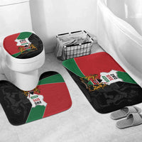 Kenya 254 Bathroom Set Kenyan Flag Map Double Lion Shield - Wonder Print Shop