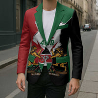 Kenya 254 Blazer Kenyan Flag Map Double Lion Shield - Wonder Print Shop