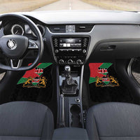 Kenya 254 Car Mats Kenyan Flag Map Double Lion Shield - Wonder Print Shop