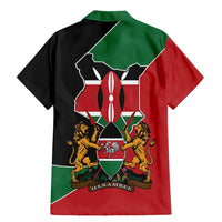 Kenya 254 Family Matching Mermaid Dress and Hawaiian Shirt Kenyan Flag Map Double Lion Shield - Wonder Print Shop