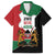 Kenya 254 Family Matching Off Shoulder Short Dress and Hawaiian Shirt Kenyan Flag Map Double Lion Shield - Wonder Print Shop