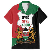 Kenya 254 Family Matching Puletasi and Hawaiian Shirt Kenyan Flag Map Double Lion Shield - Wonder Print Shop