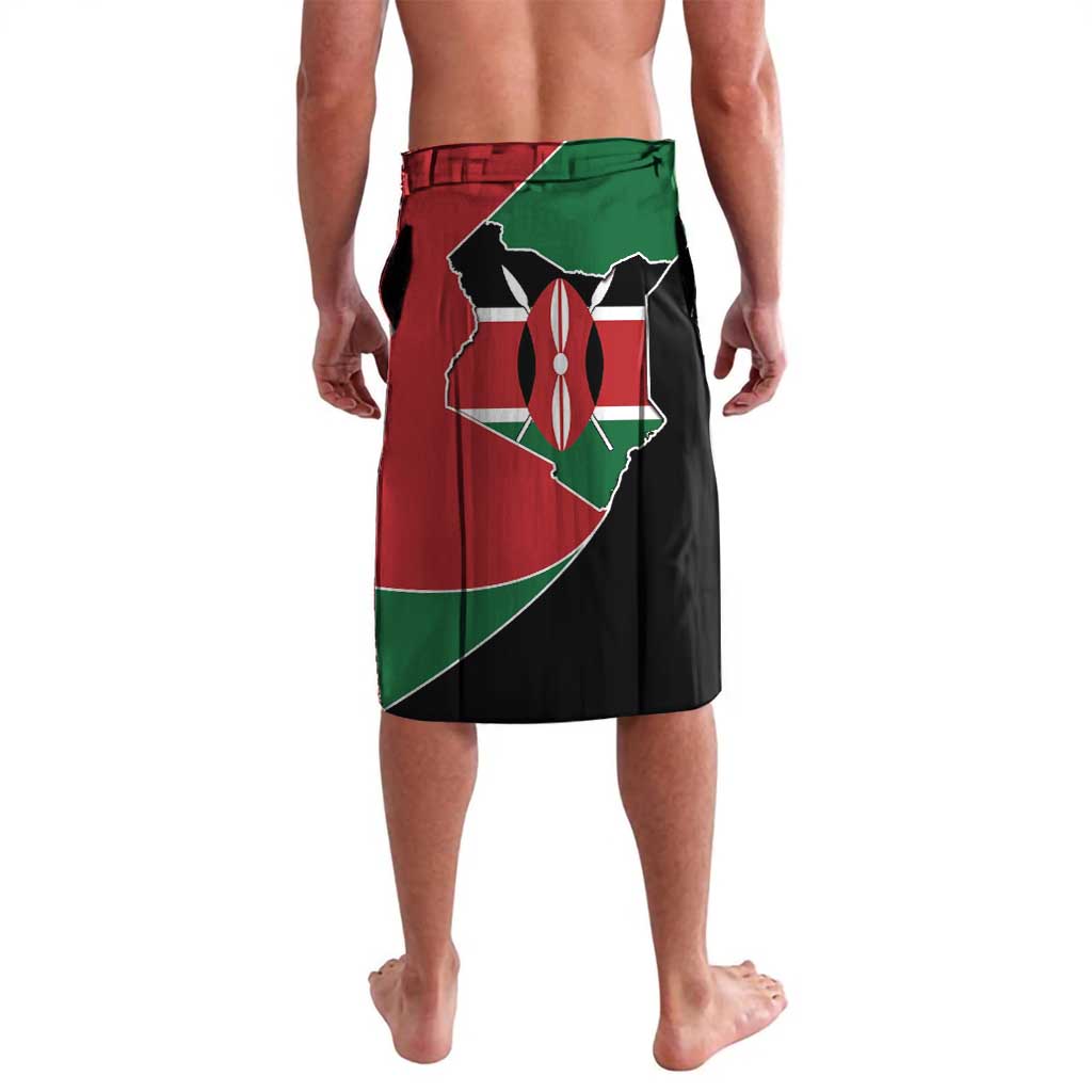 Kenya 254 Lavalava Kenyan Flag Map Double Lion Shield - Wonder Print Shop