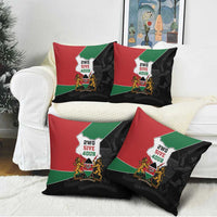 Kenya 254 Pillow Cover Kenyan Flag Map Double Lion Shield - Wonder Print Shop
