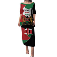 Kenya 254 Puletasi Kenyan Flag Map Double Lion Shield - Wonder Print Shop