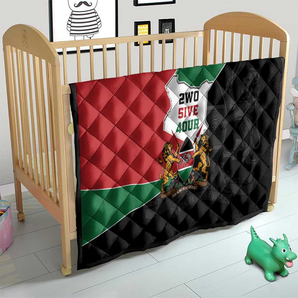 Kenya 254 Quilt Kenyan Flag Map Double Lion Shield - Wonder Print Shop