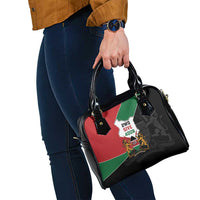 Kenya 254 Shoulder Handbag Kenyan Flag Map Double Lion Shield - Wonder Print Shop