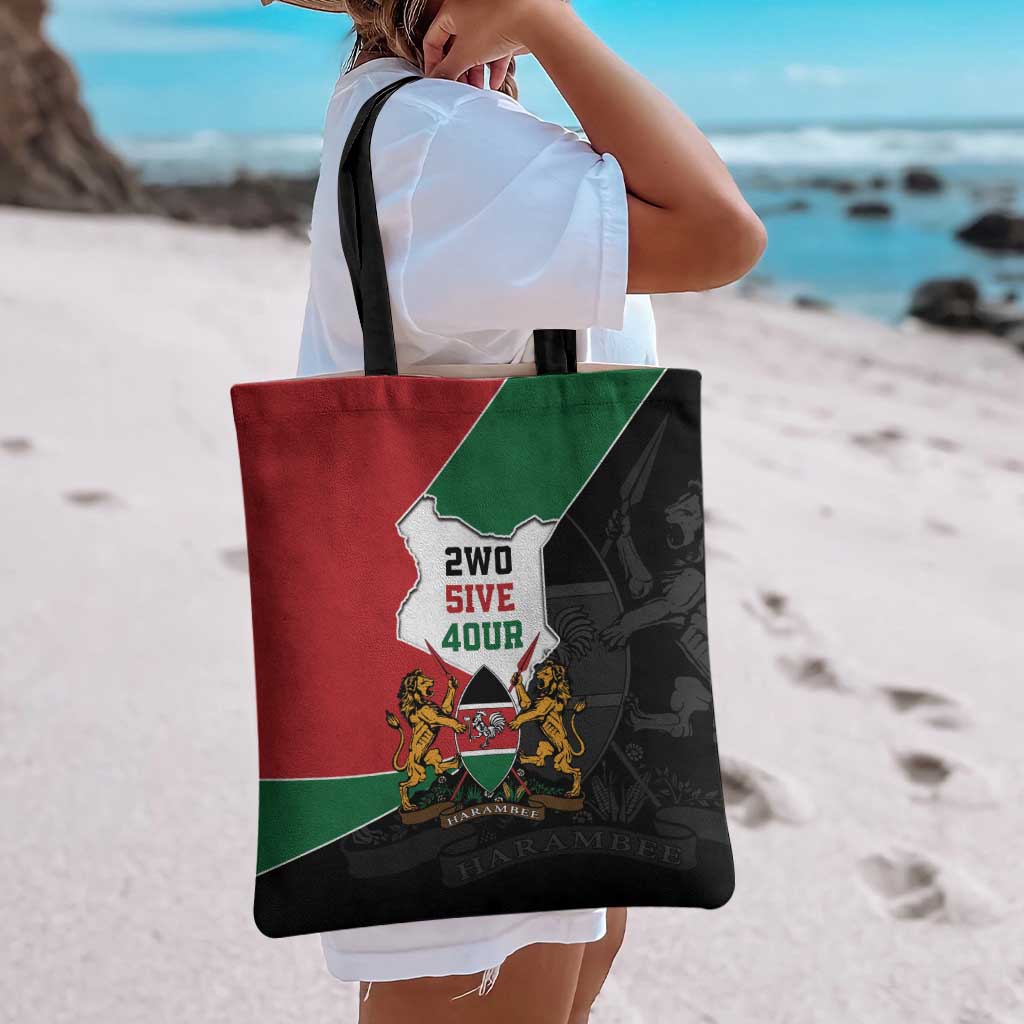 Kenya 254 Tote Bag Kenyan Flag Map Double Lion Shield - Wonder Print Shop