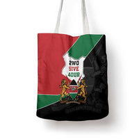 Kenya 254 Tote Bag Kenyan Flag Map Double Lion Shield - Wonder Print Shop