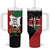 Kenya 254 Tumbler With Handle Kenyan Flag Map Double Lion Shield - Wonder Print Shop
