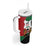 Kenya 254 Tumbler With Handle Kenyan Flag Map Double Lion Shield - Wonder Print Shop