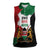 Kenya 254 Women Sleeveless Polo Shirt Kenyan Flag Map Double Lion Shield - Wonder Print Shop