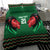 Kenya Cricket Custom Bedding Set Green Lion Head with Kenyan Pattern - Wonder Print Shop