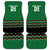 Kenya Cricket Custom Car Mats Green Lion Head with Kenyan Pattern - Wonder Print Shop